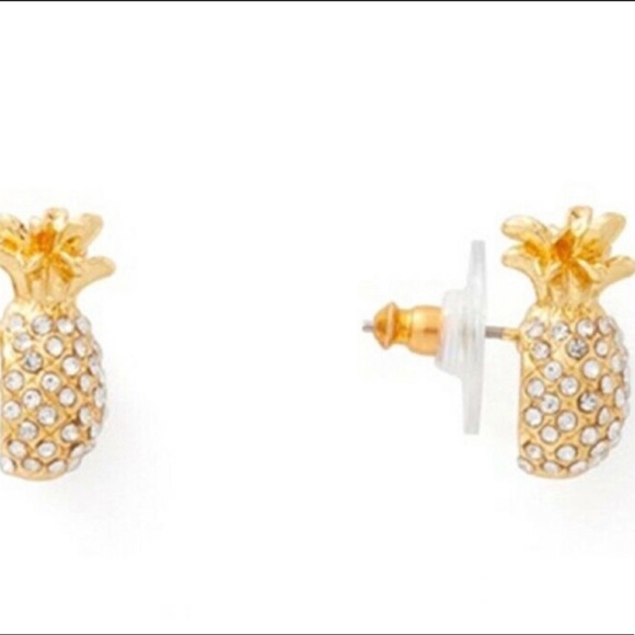 Kate Spade Pineapple🍍Pave Earrings - Picture 2 of 8